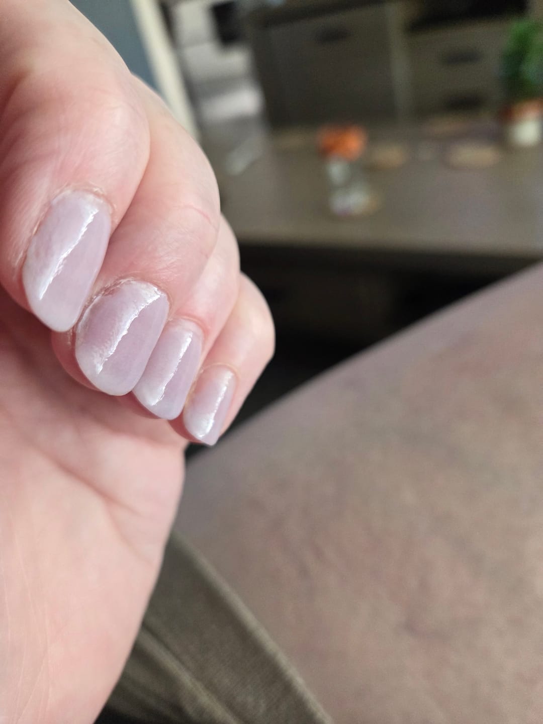 Customer photo review of Soft Lila Dipping Powder