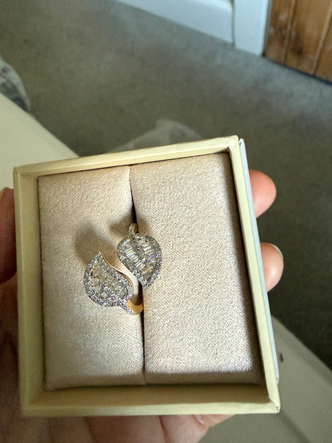 Customer photo review of Versa 1.50Ct Lab Grown Diamond Twisted Vine Ring