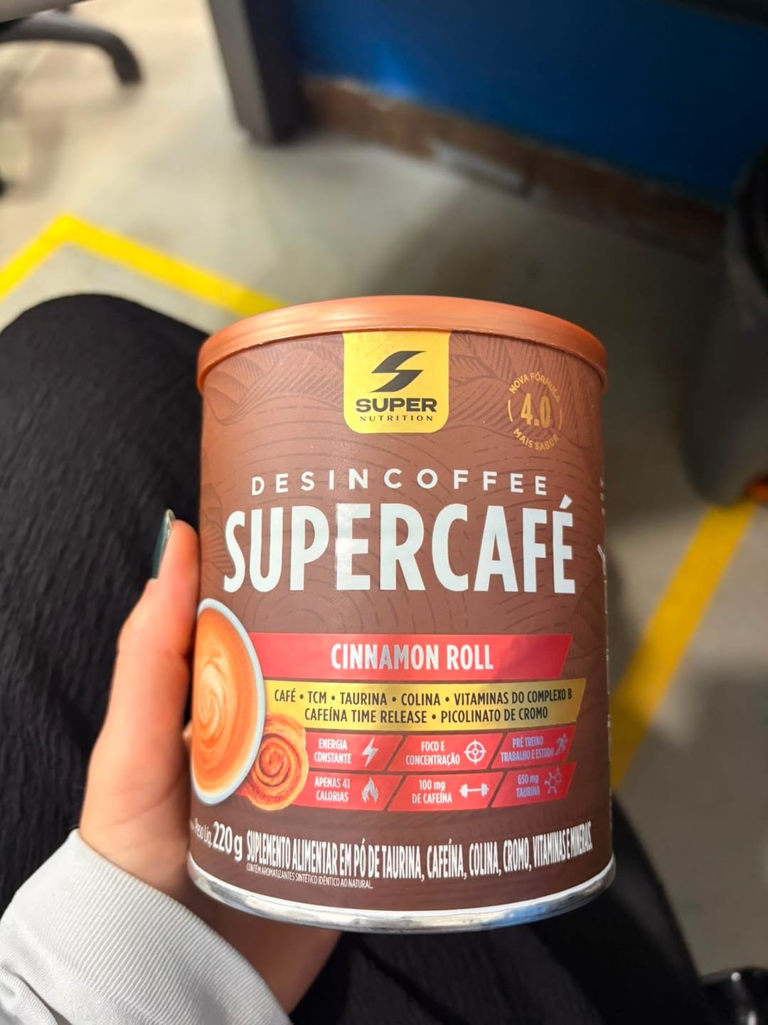 Customer photo review of Supercafé Cinnamon Roll
