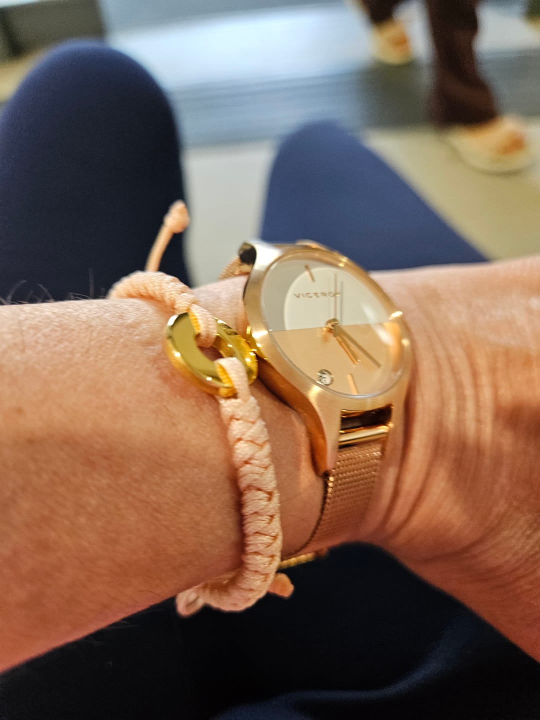 Customer photo review of Pulsera Rosicler - Personalizado