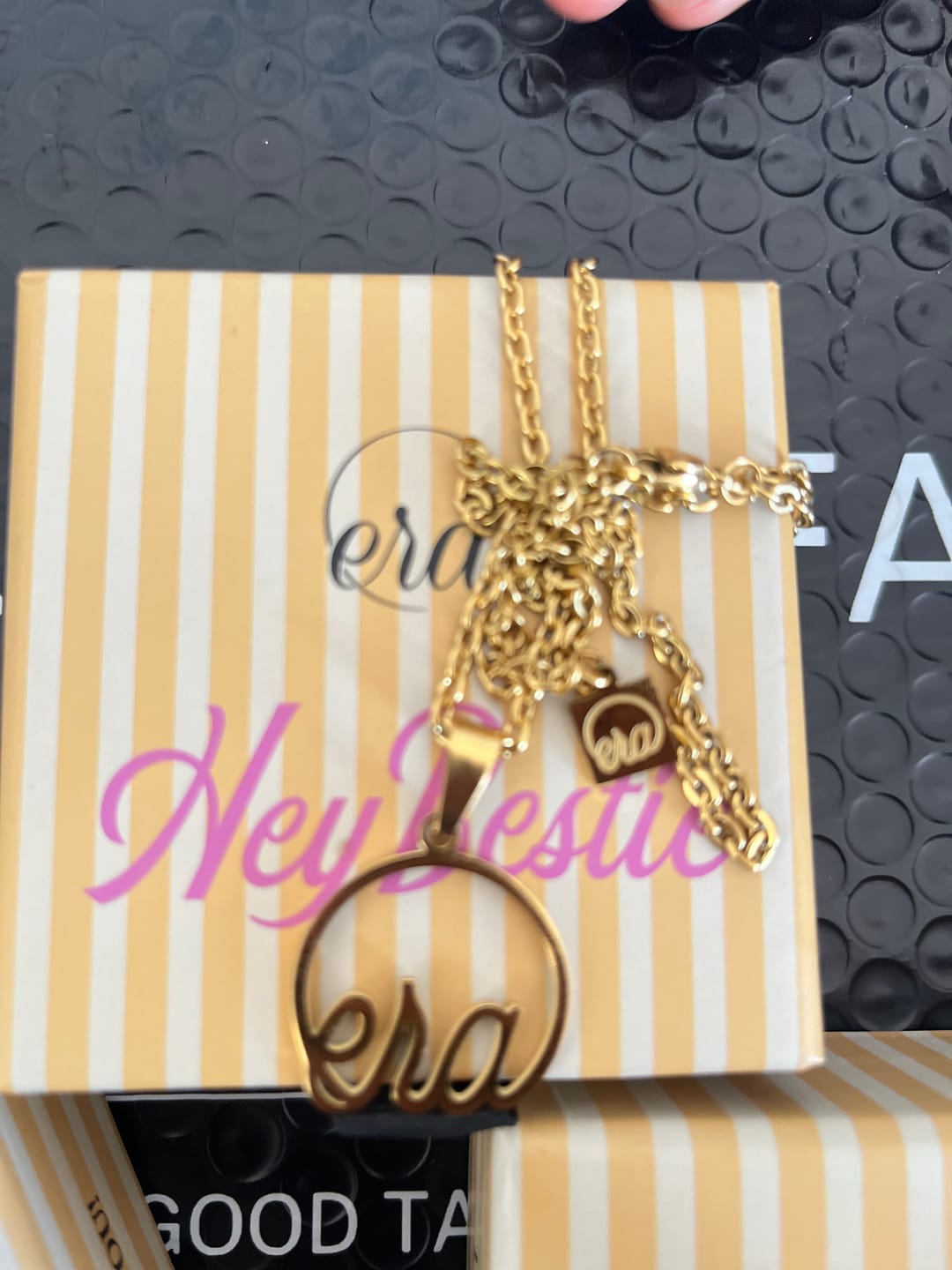 Customer photo review of Gold Era Necklace