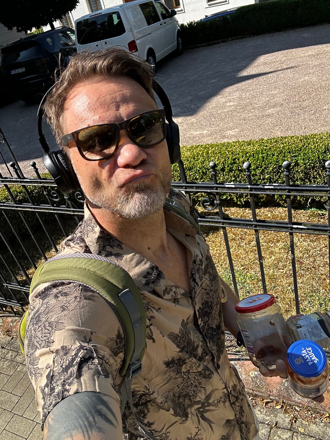 Customer photo review of Herren Retro Kurzarmhemd Khaki