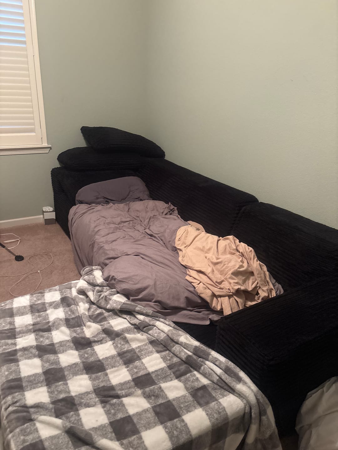 Customer photo review of InnovarHome Astra Sleeper Sectional Sofa