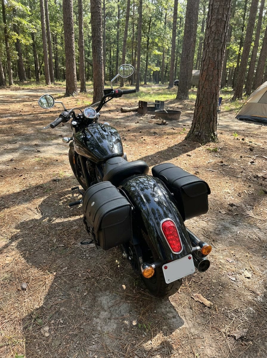 Customer photo review of 30L - Kronan Large 2025+ Indian Scout Classic Leather Motorcycle Saddlebags