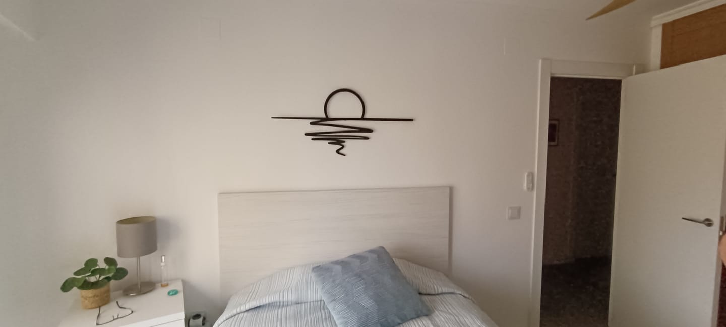 Customer photo review of Décoration murale en métal - Coucher du soleil (SUN.01)