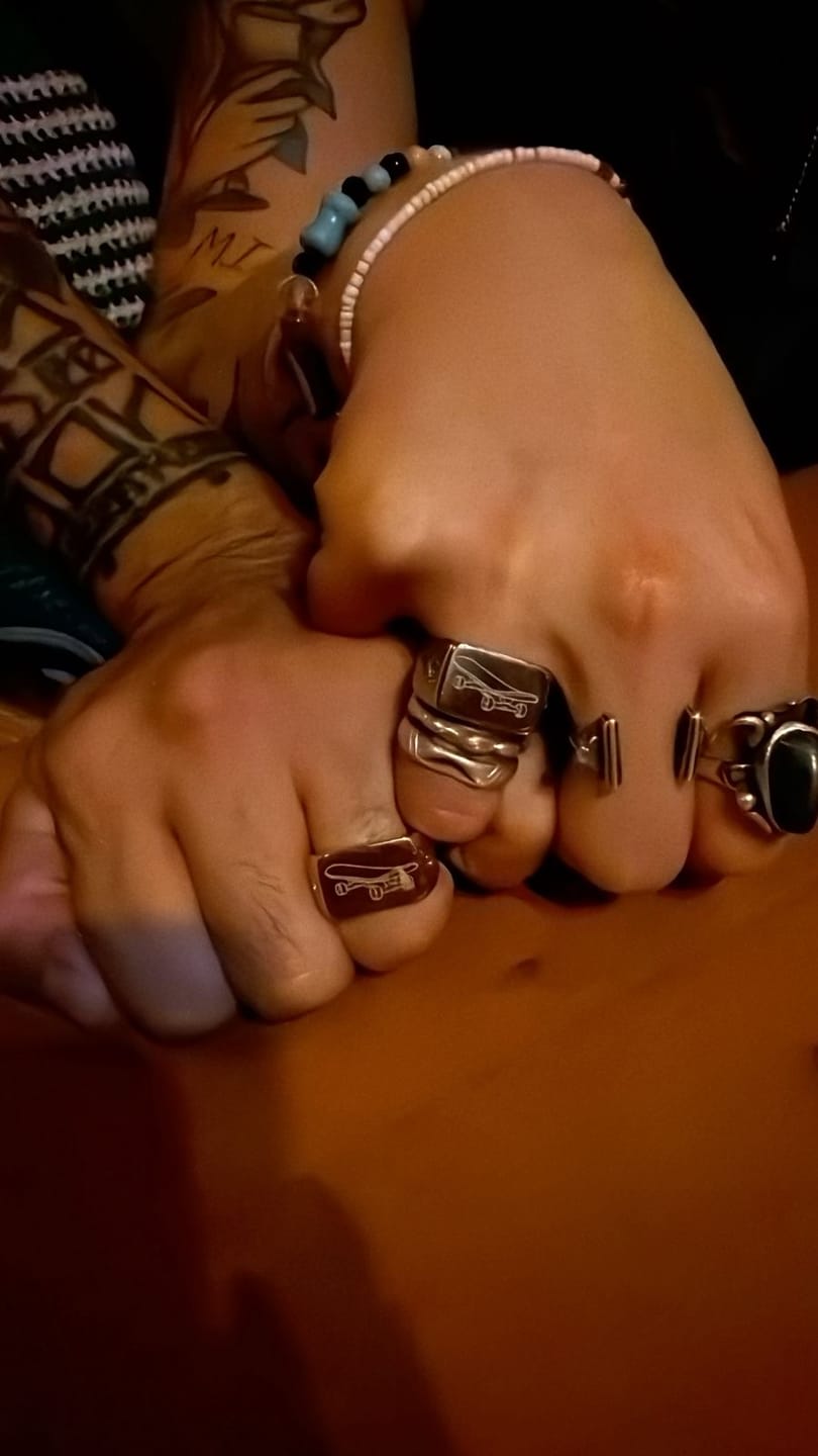 Customer photo review of 2-Ring Bundle – Custom Engraving Available