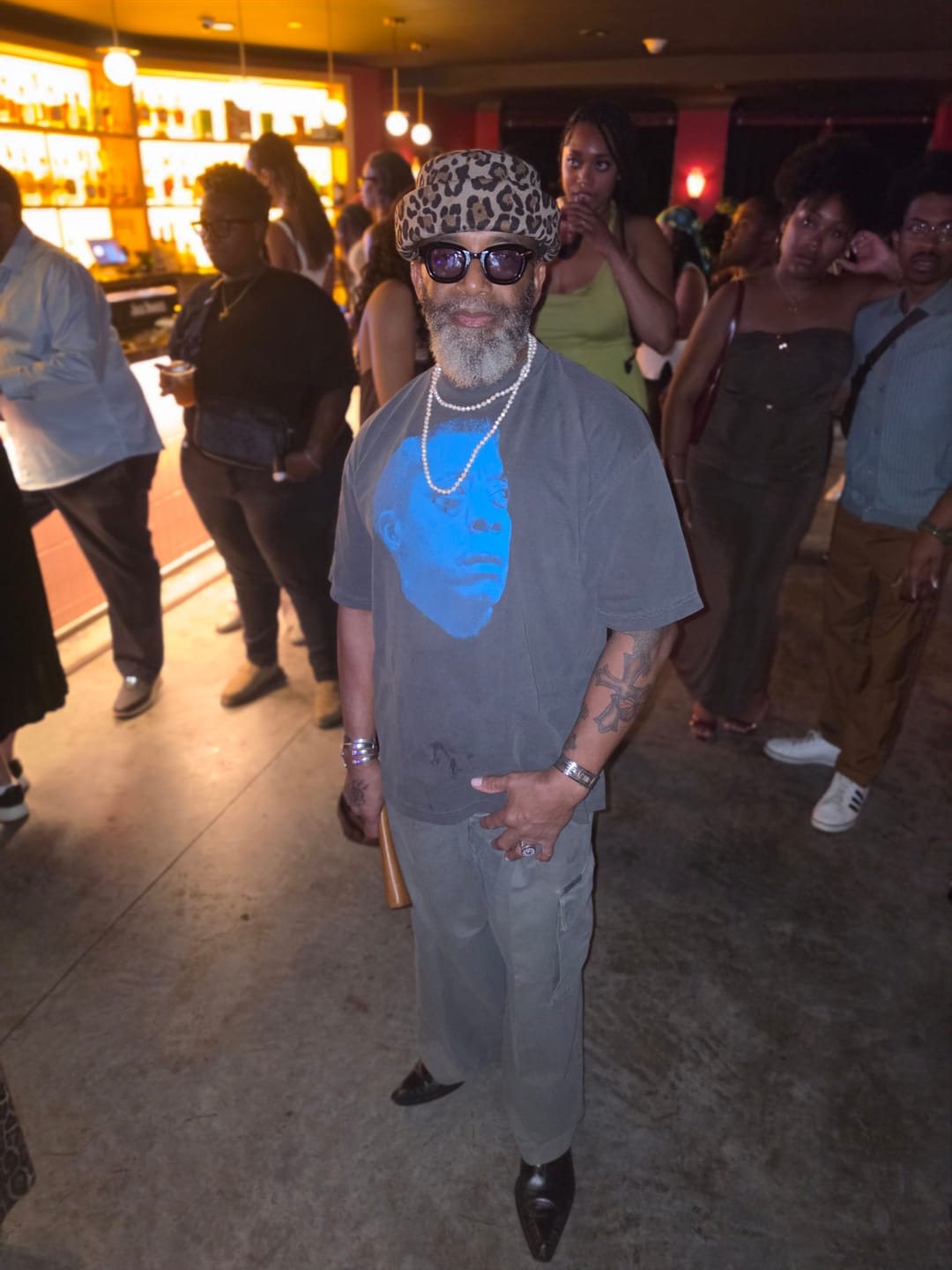 Customer photo review of London Pillbox Hat - Leopard