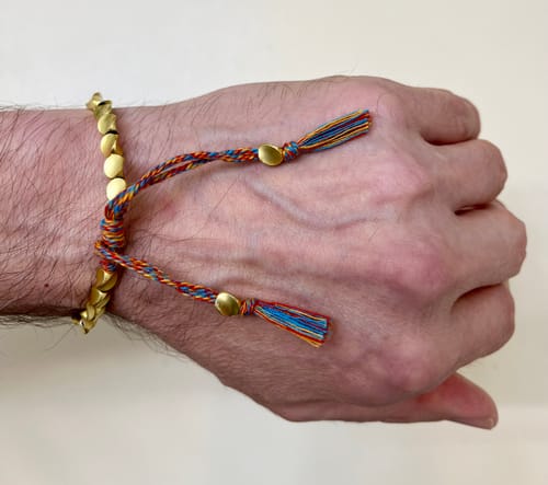 Customer photo review of 4 Tibetan Bracelets of Fortune