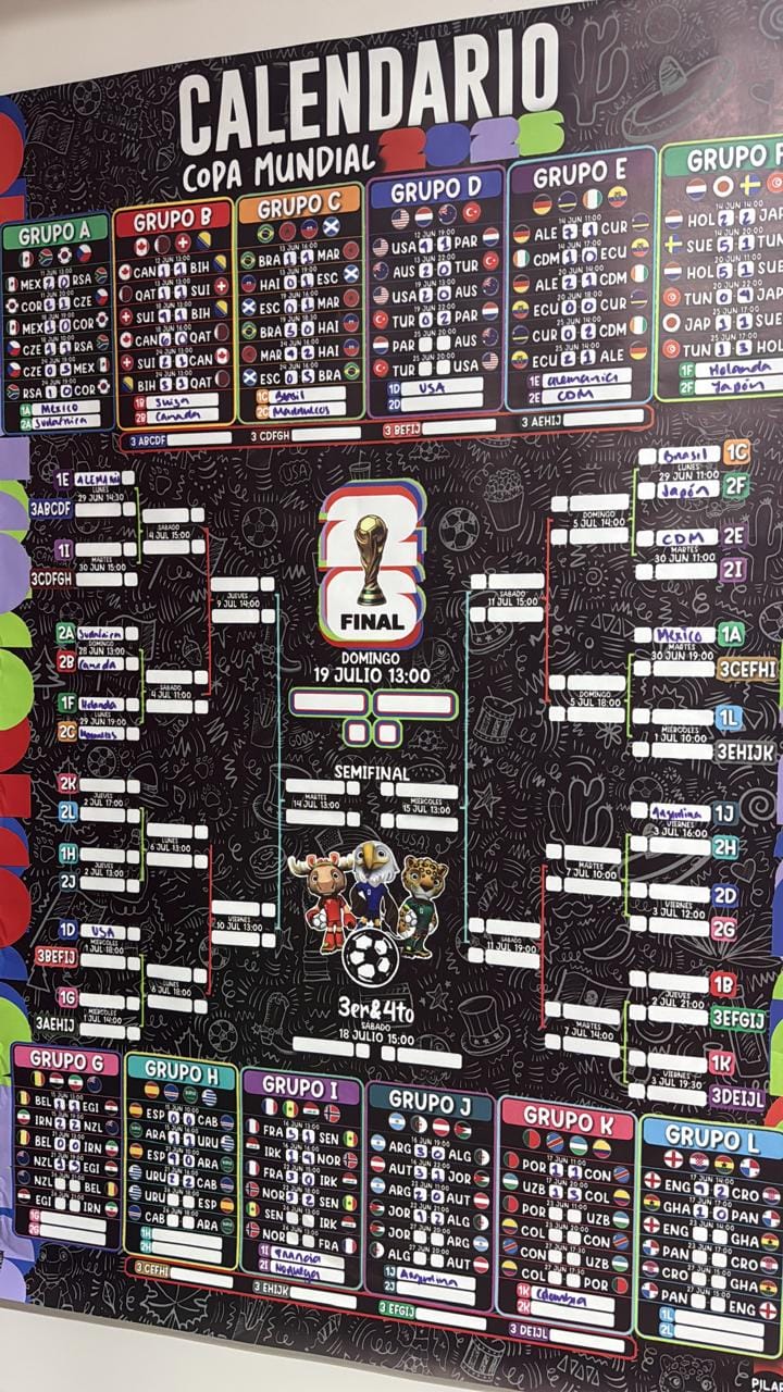 Customer photo review of Calendario Mundial 2026