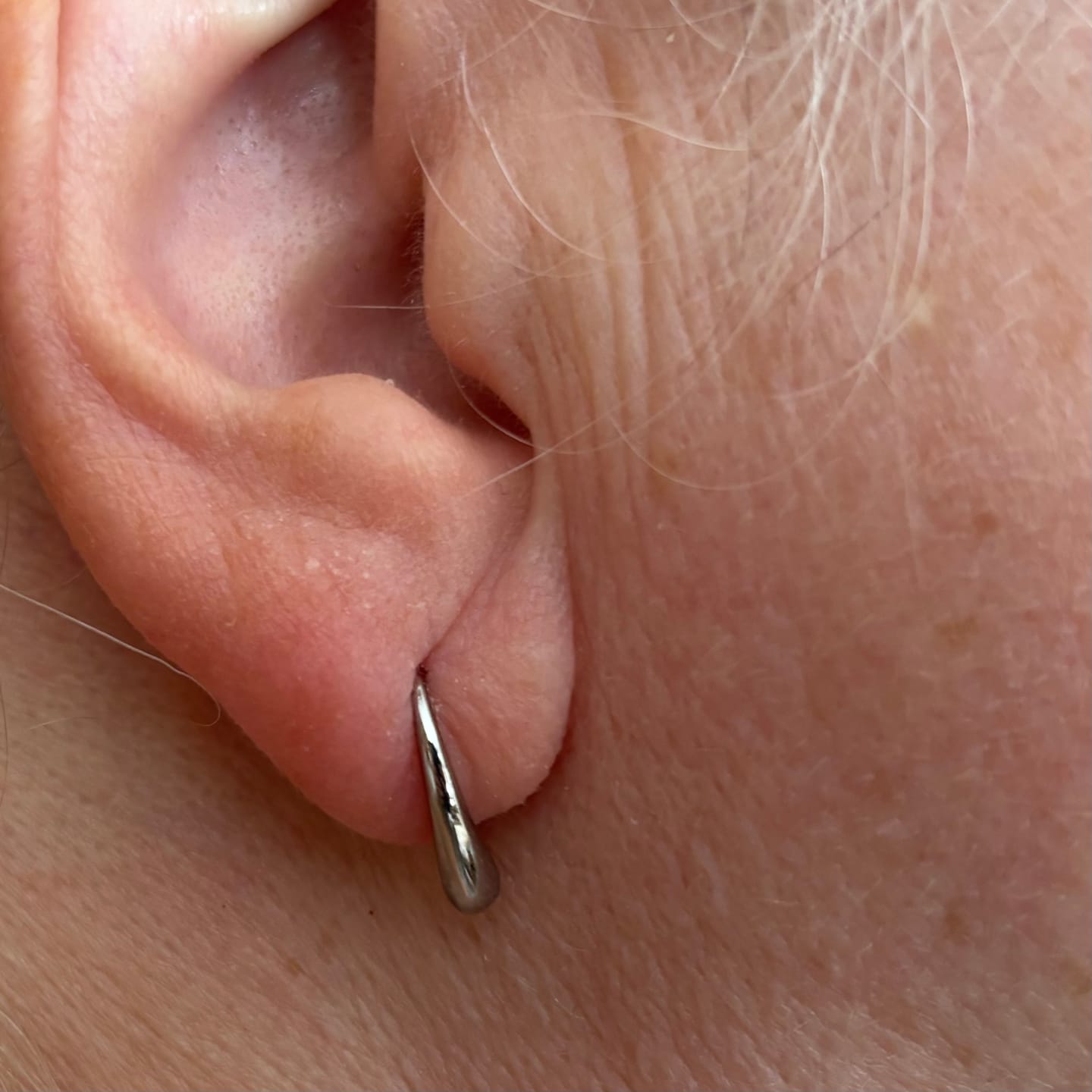 Customer photo review of Waterdrop Hook Earrings