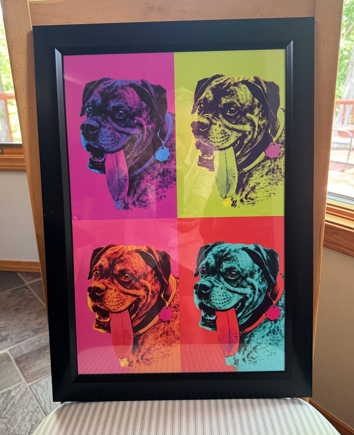 Customer photo review of Color Squares - Personalized Poster