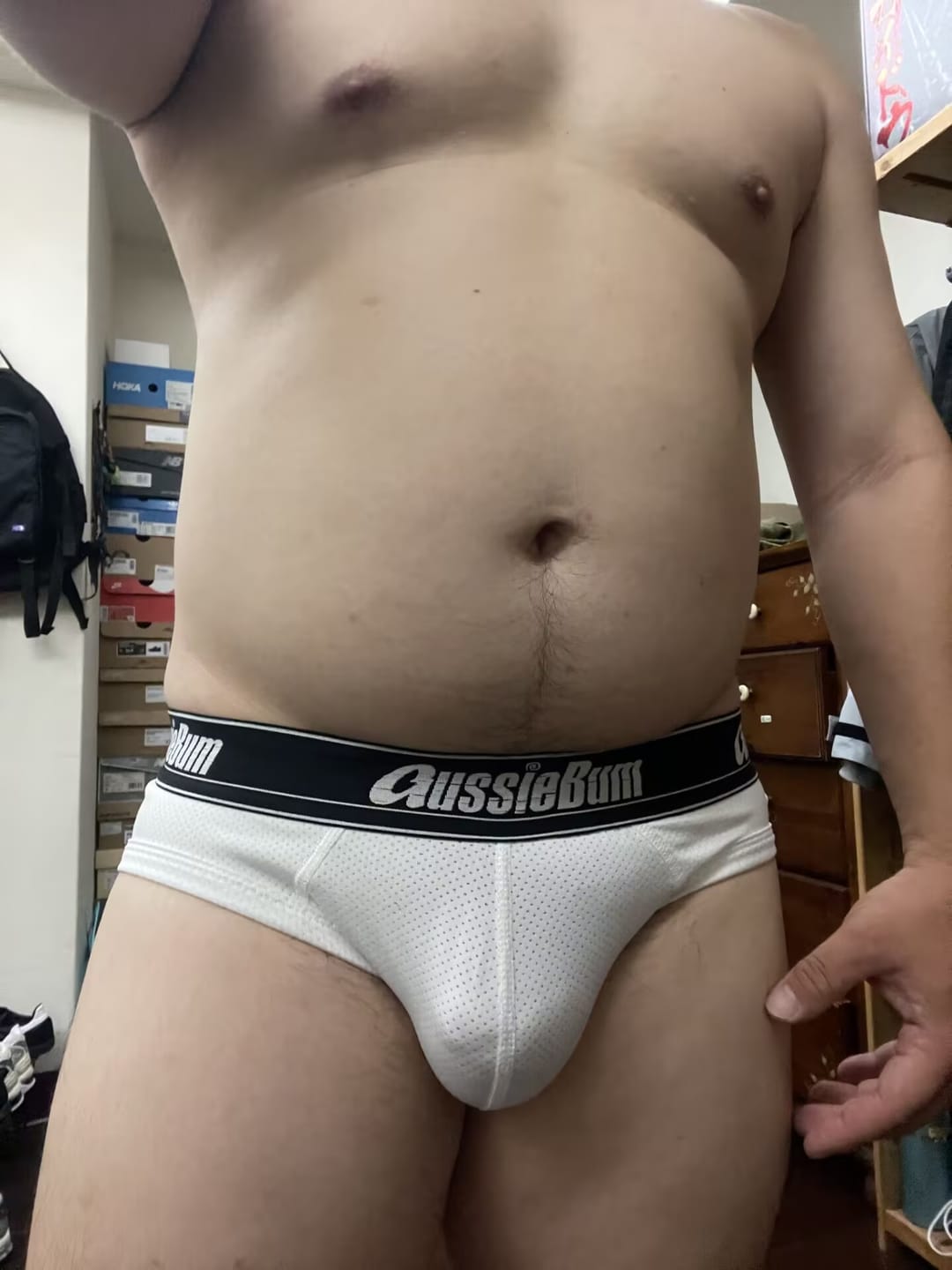 Customer photo review of Bamboo Boxer Brief - Red Bear Camo