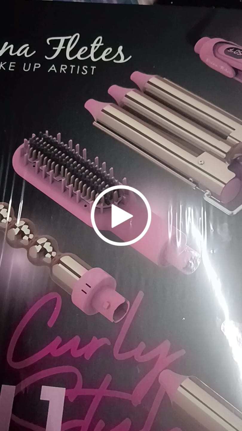 Customer video review of Set Plancha Profesional Infrarroja + Ferro 6 en 1 Light Pink