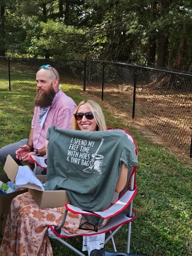 Customer photo review of Hoes & Dirt Bags T-Shirt
