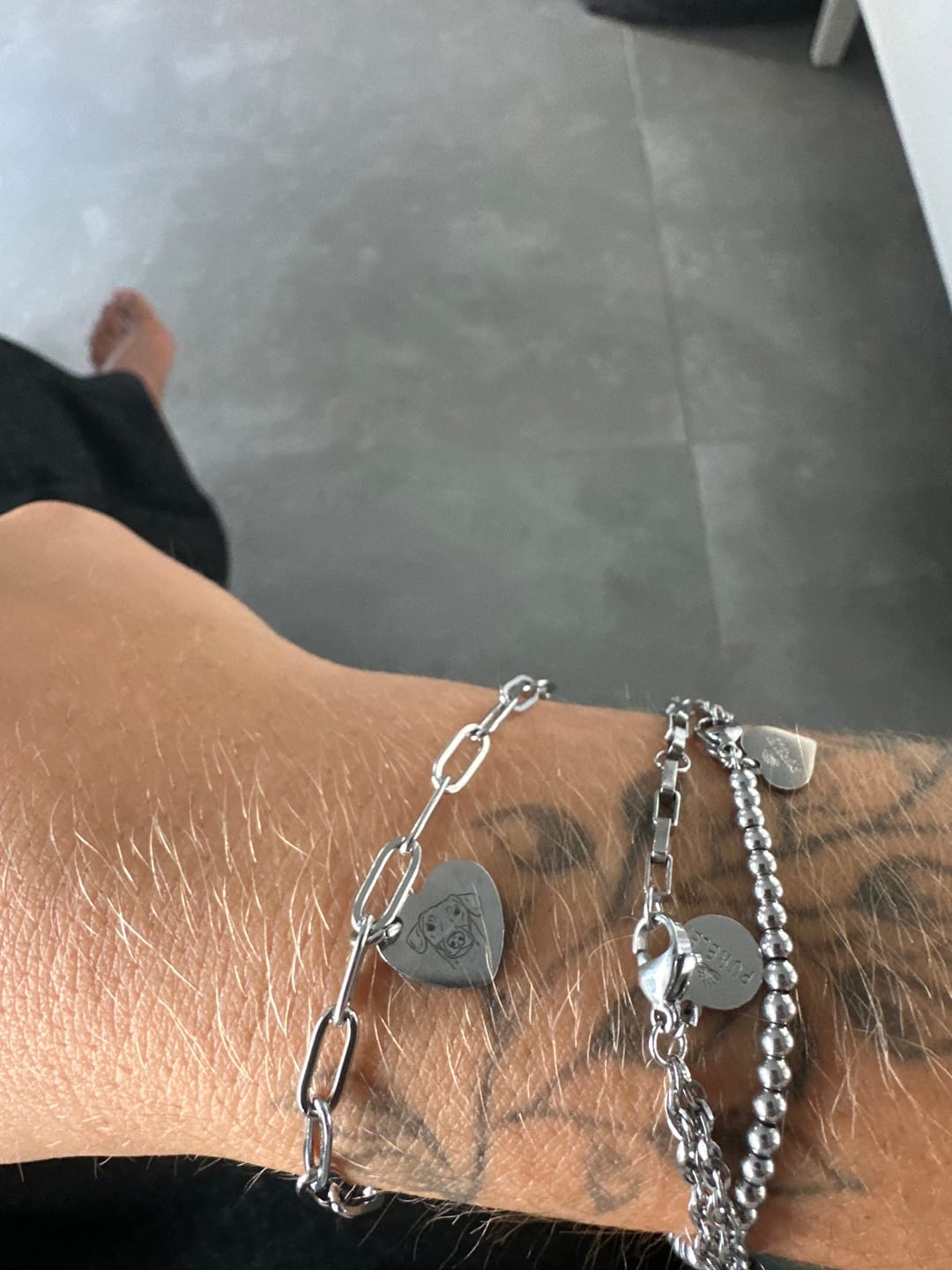 Customer photo review of Rückseitengravur