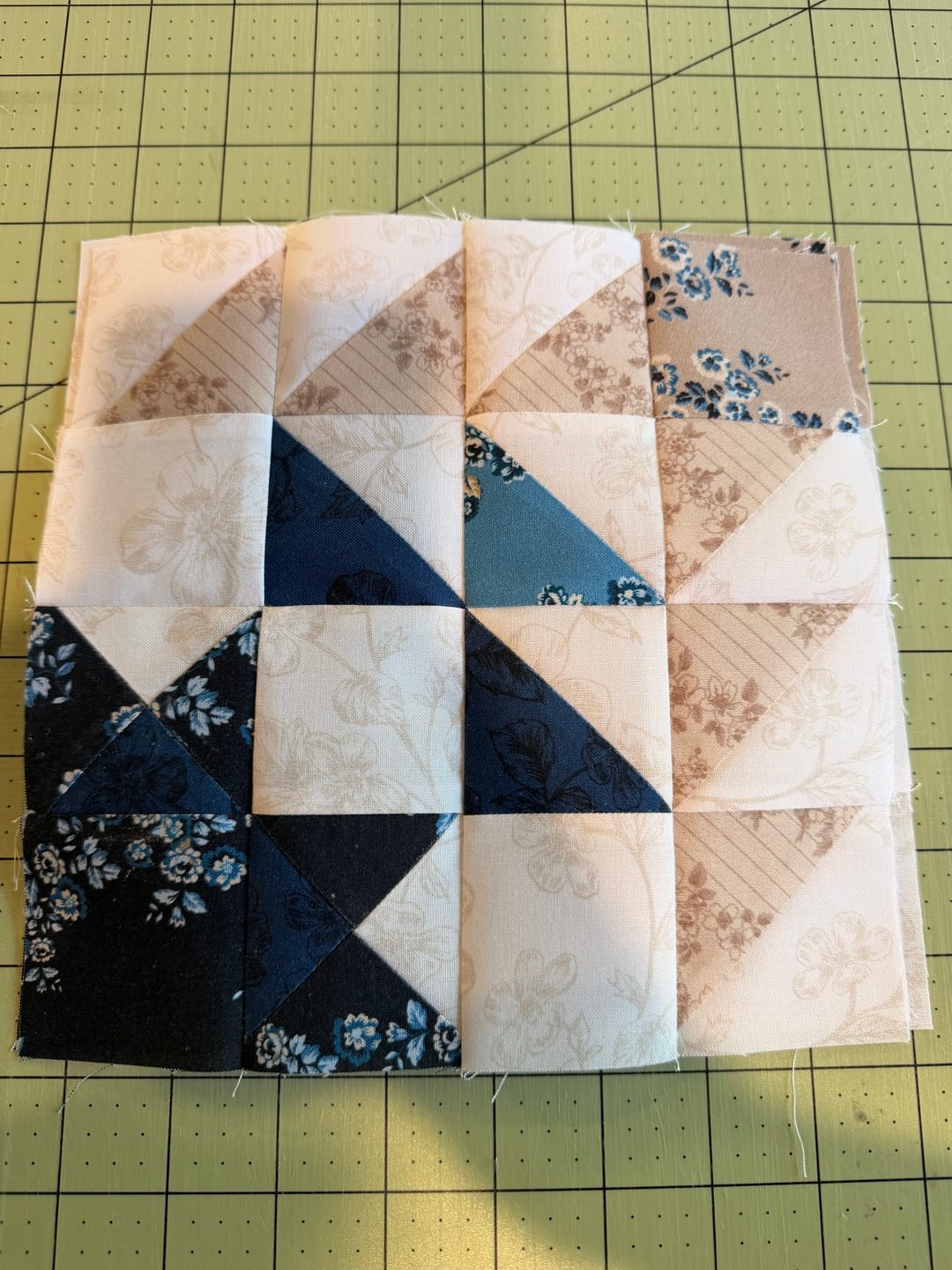 Customer photo review of Beginner Block Of The Month - Petal Path Sunshine Blooms (54.5" x 68")