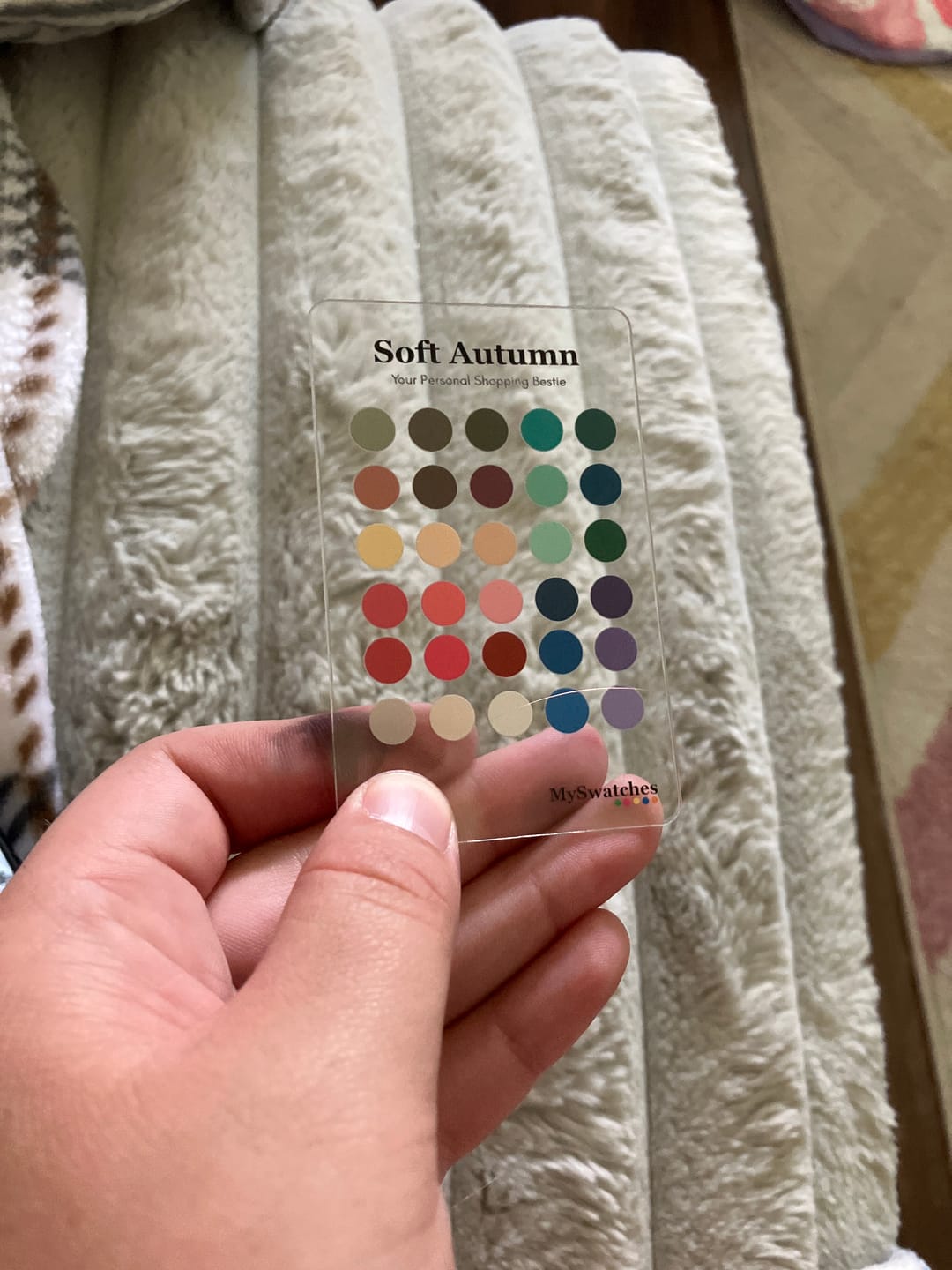 Customer photo review of Personal Swatch Card