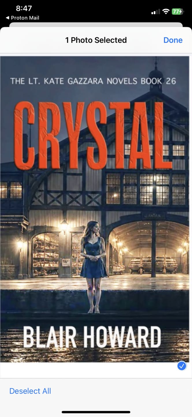 Customer photo review of Crystal: Case 26: A Lt. Kate Gazzara Novel