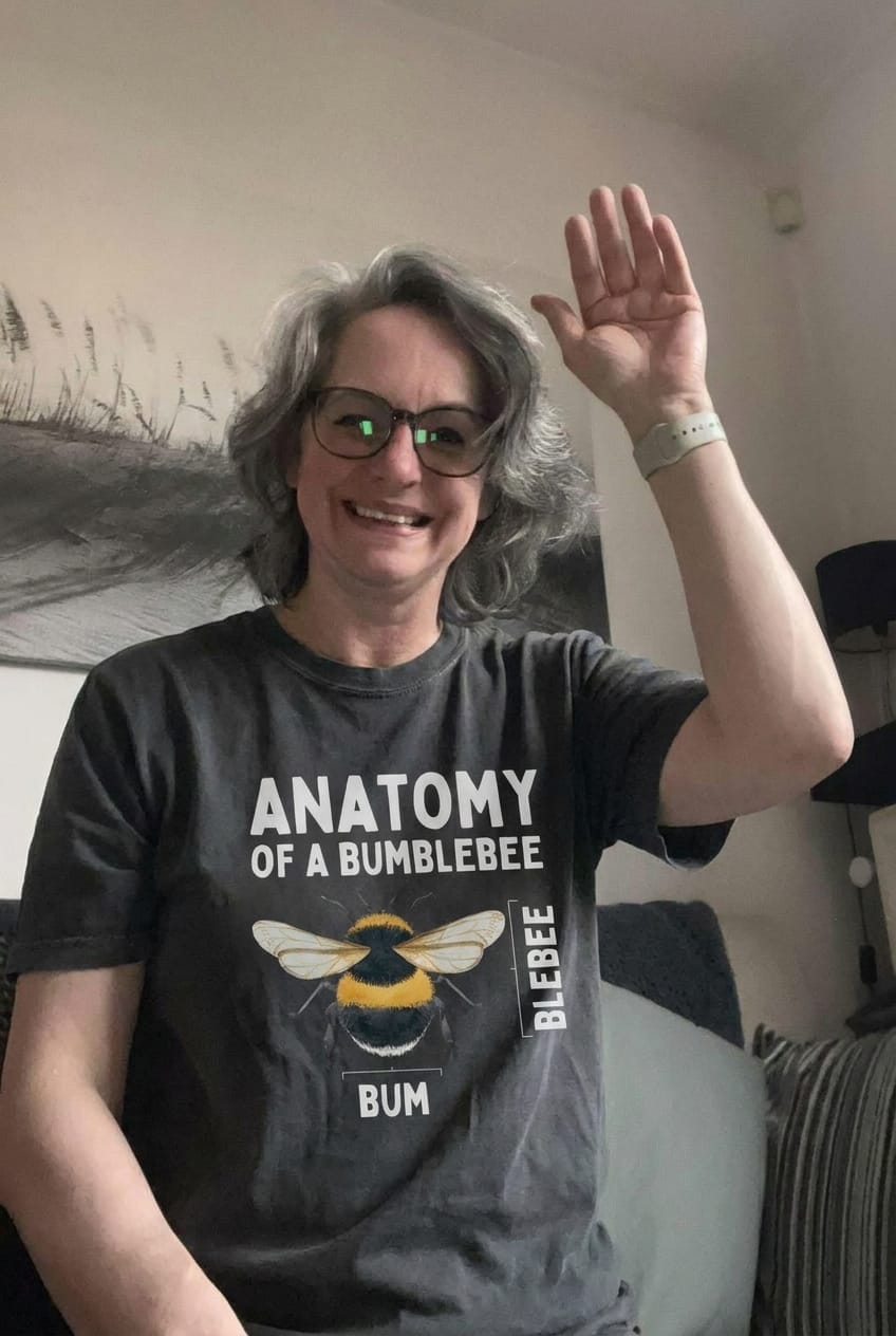 Customer photo review of Bumblebee Anatomy T-shirt