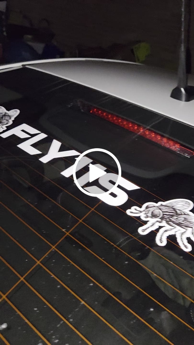 Customer video review of Custom Text Decal (30cm)