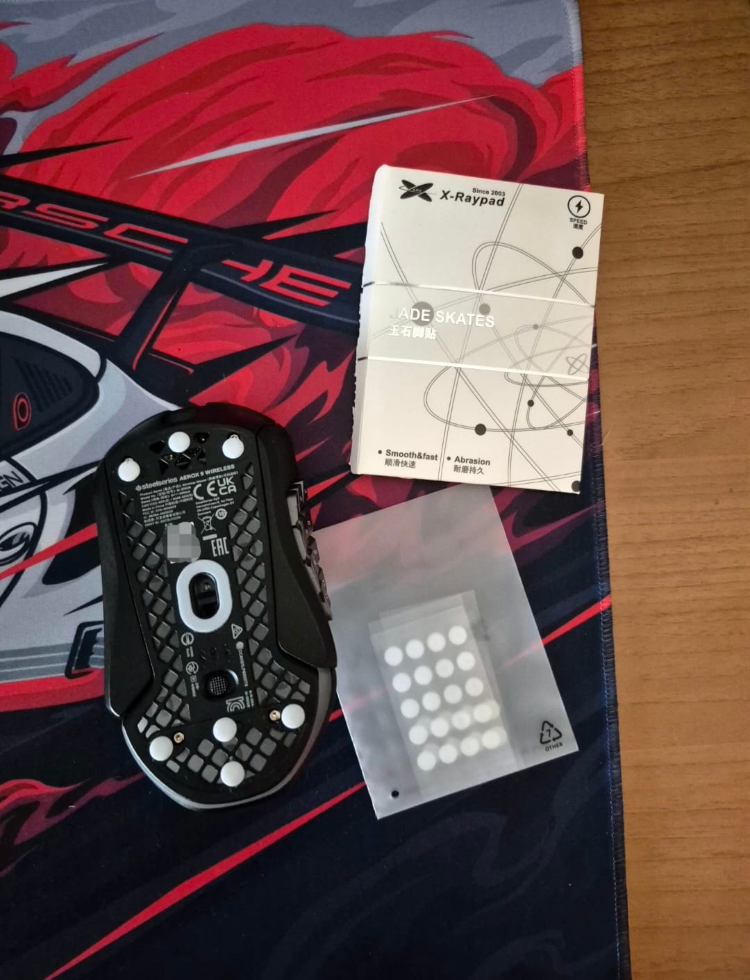 Customer photo review of X-Raypad Jade Mouse Skates
