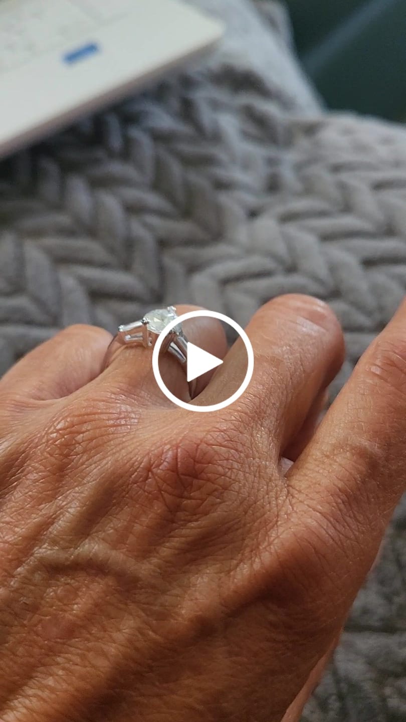 Customer video review of Solitaire 1.8ct Pear CZ Ring in Sterling Silver