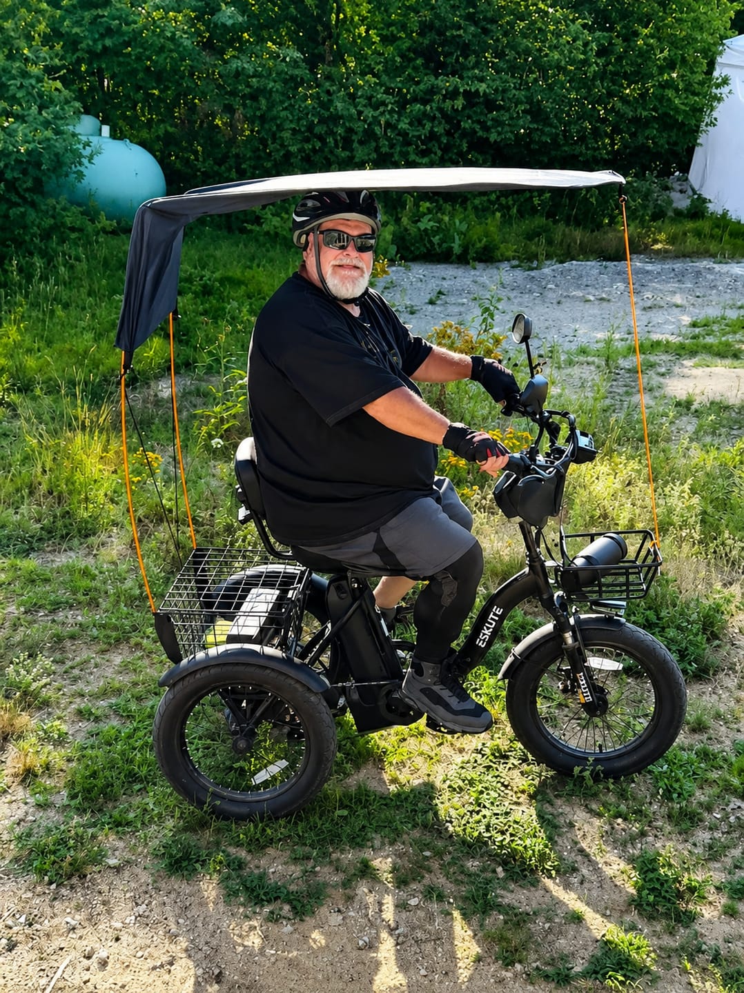 Customer photo review of Eskute® T300 Folding Electric Trike
