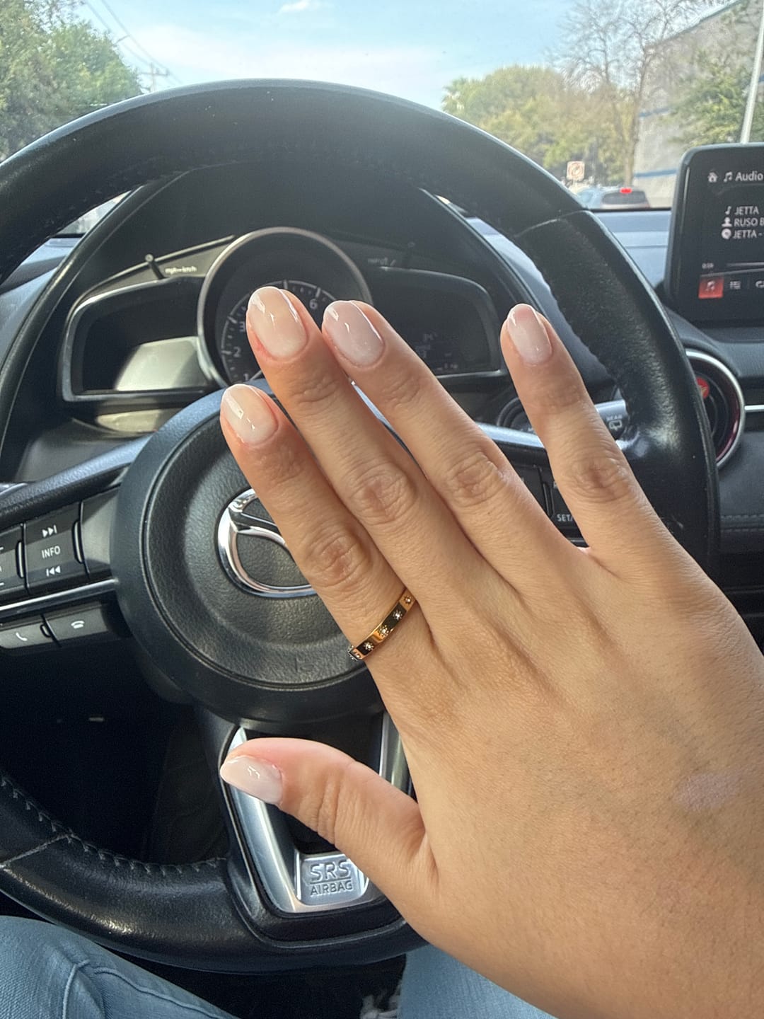 Customer photo review of Anillo Con Mini Flores Zirconias