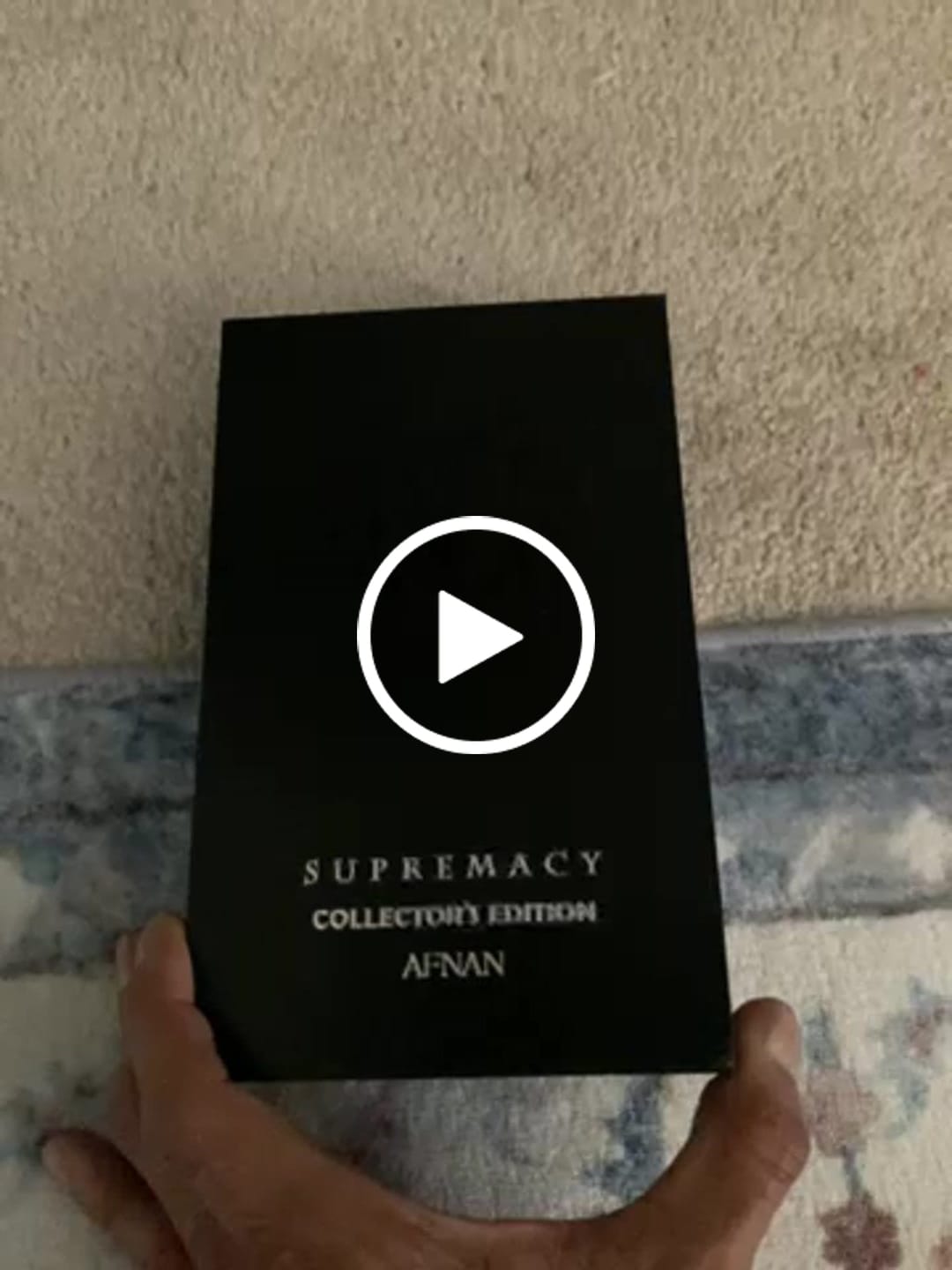 Customer video review of Afnan Supremacy Collector's Edition Eau de Parfum Spray for Men 3.4 oz