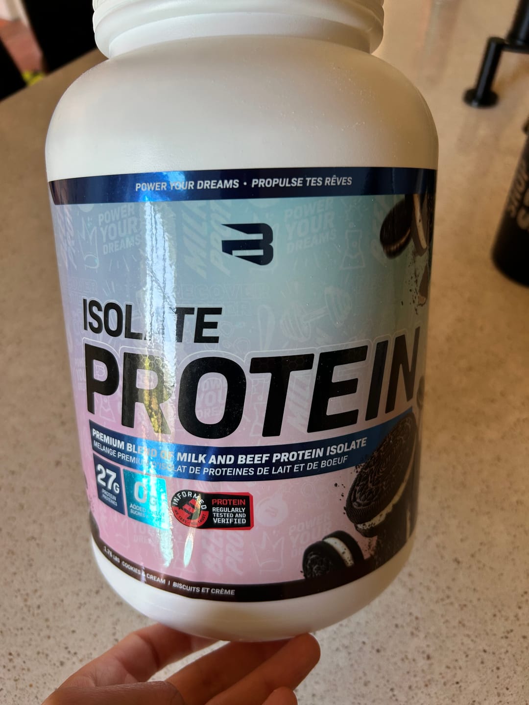 Customer photo review of Isolate Protein