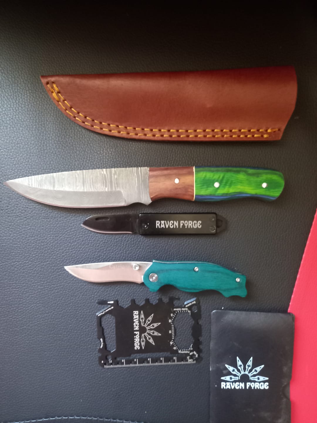 Customer photo review of Mystery Damascus Knife