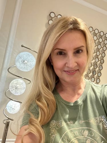 Customer photo review of High Quality Halo Hair Extensions