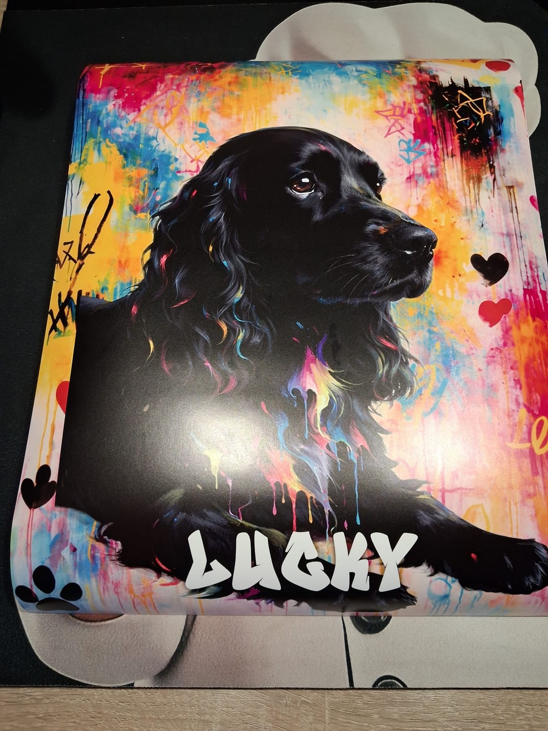 Customer photo review of Le graffiti - Poster personnalisé