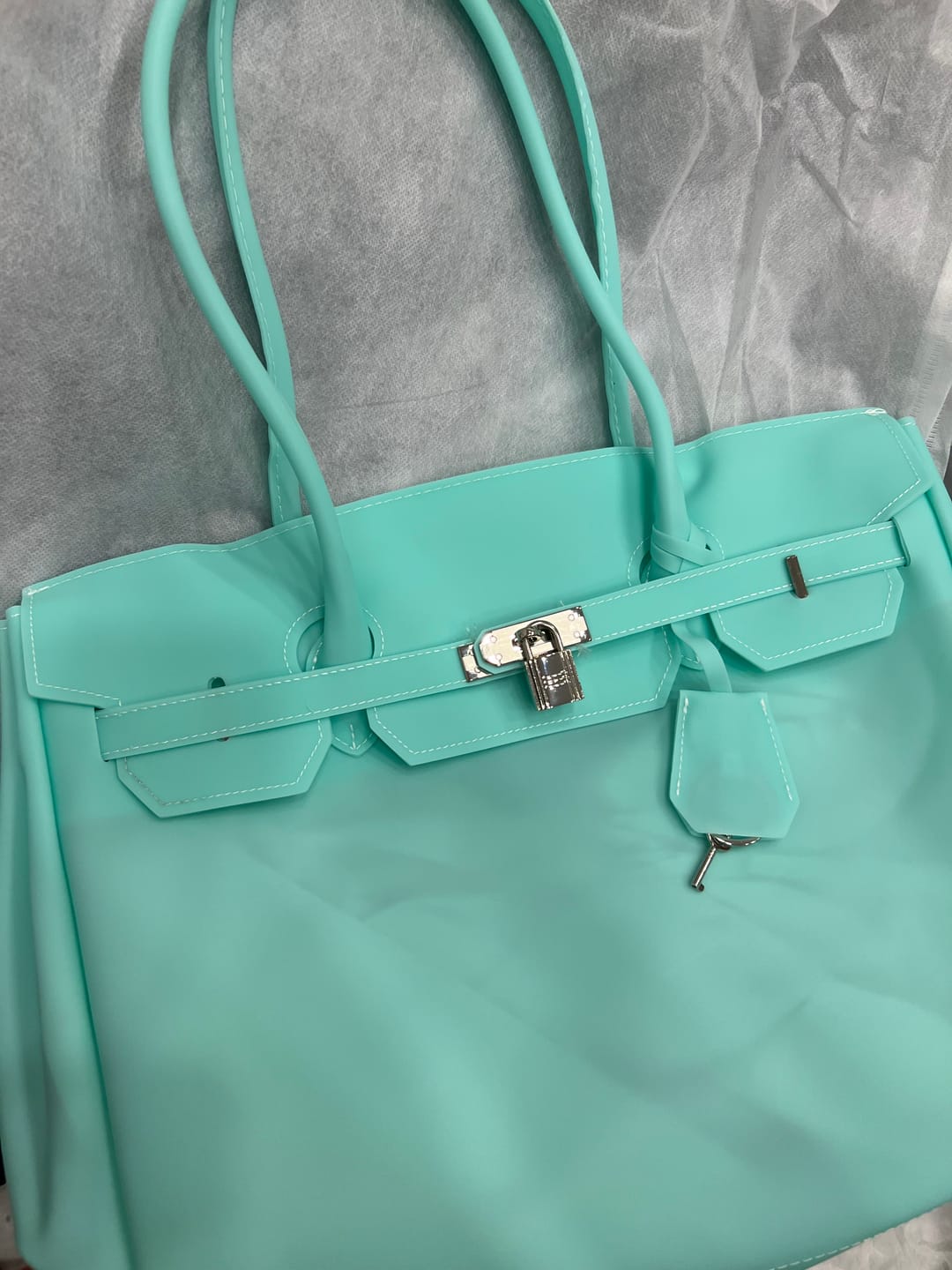 Customer photo review of Aqua Jelly Firkin Mood Bag