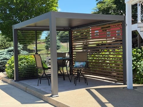 Customer photo review of Wood-Grain Slat Walls