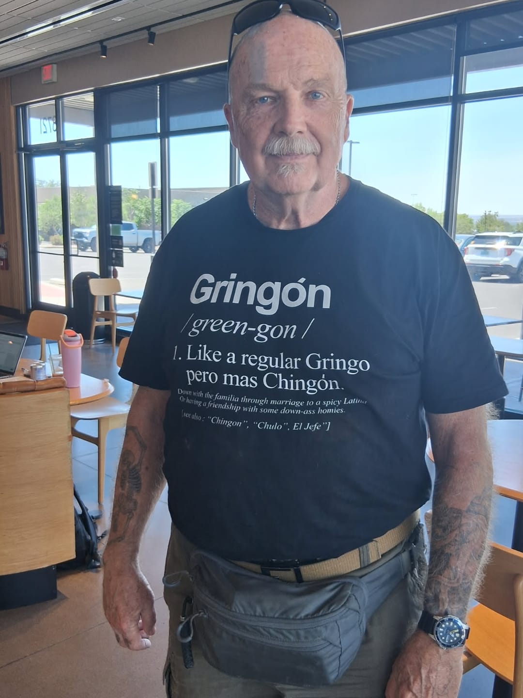 Customer photo review of El Gringon OG Old School T-Shirt