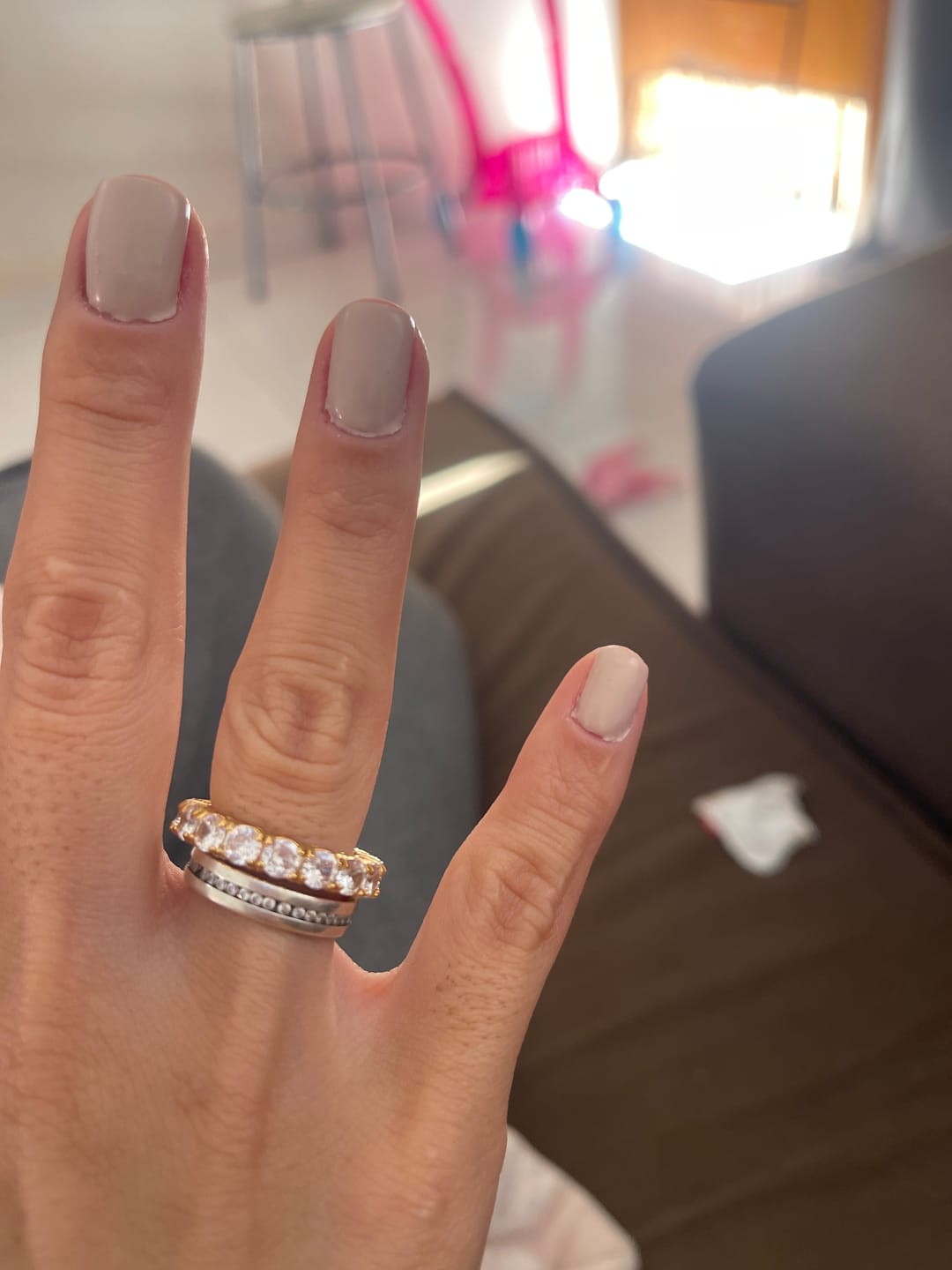 Customer photo review of Anel Riviera Classic Banhado em Ouro 18k