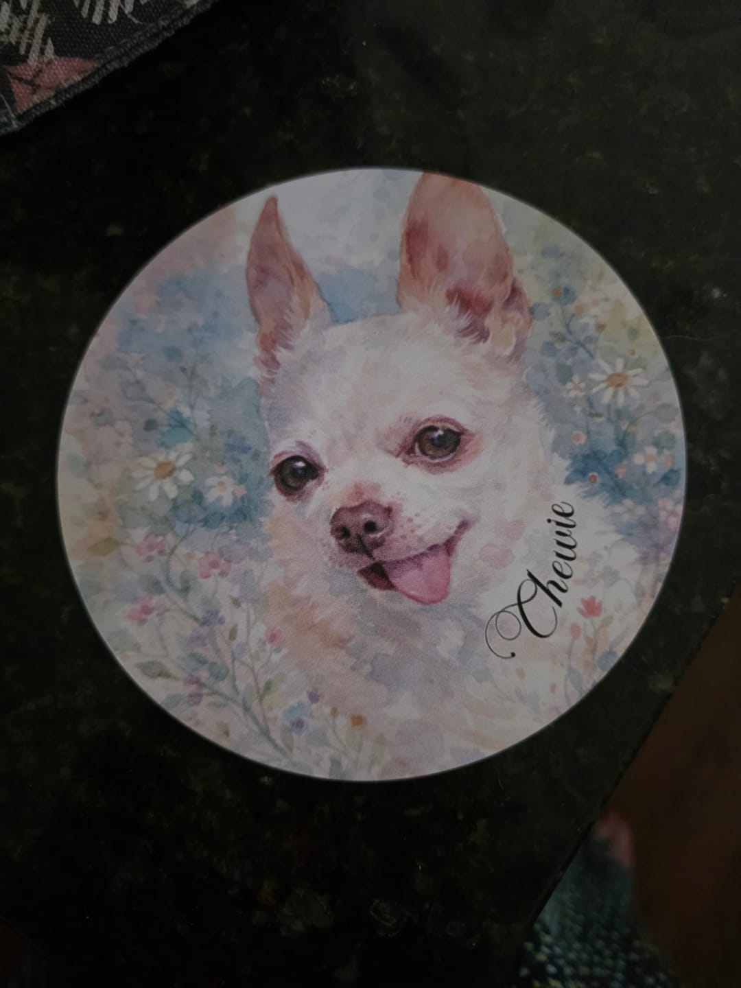 Customer photo review of Watercolor - Personalized Car Magnet
