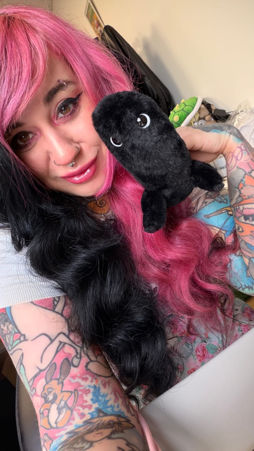 Customer photo review of Brush Buddy ink- Handmade art toy