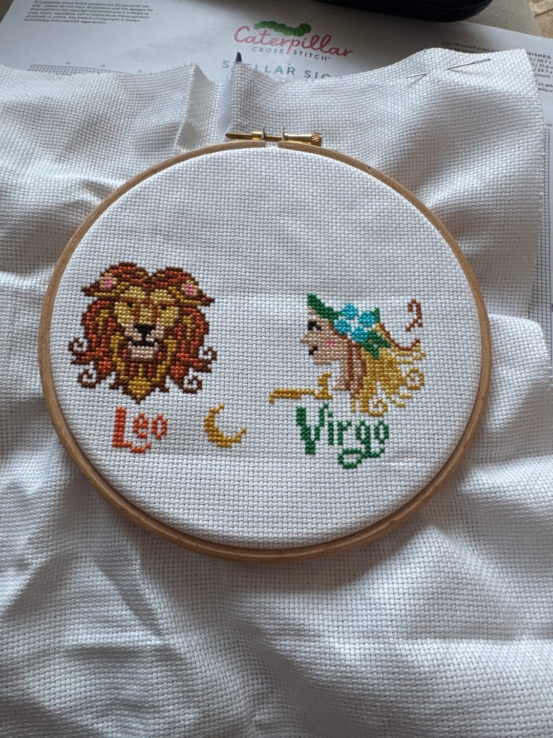 Customer photo review of Stellar Signs - Cross Stitch Kit
