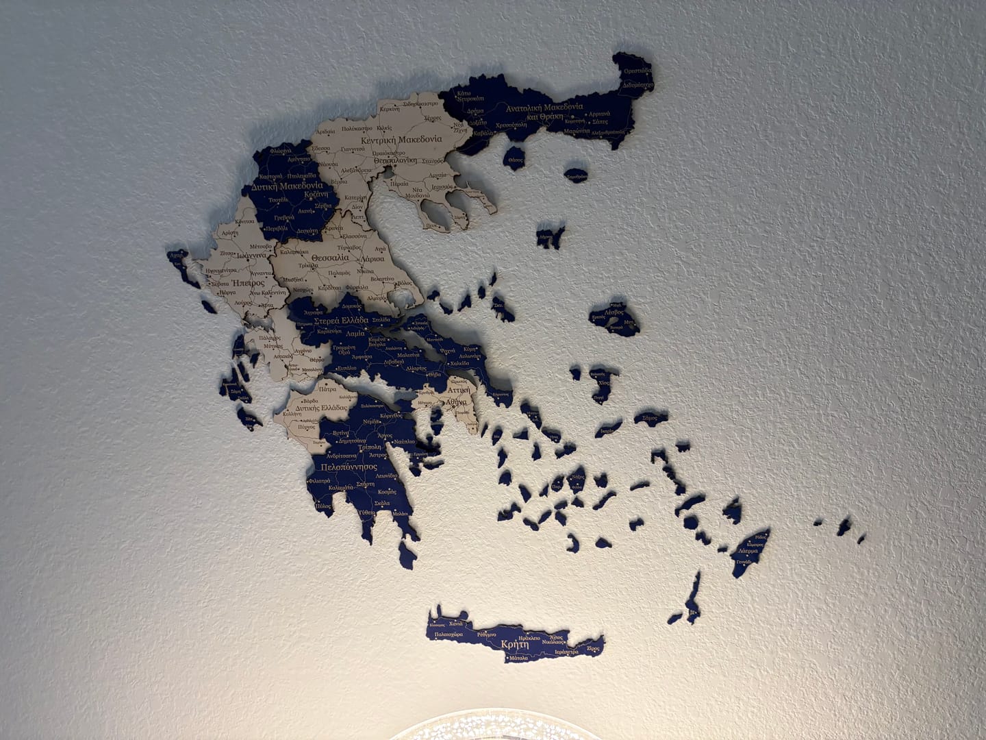 Customer photo review of 🇬🇷 Greece 3D Wooden Map