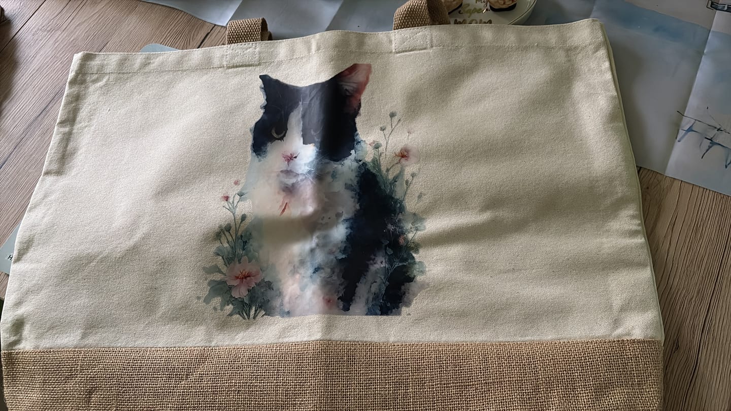 Customer photo review of Personalisierte Einkaufstasche - Aquarell