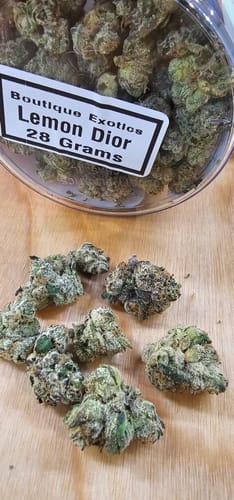 Boutique Exotics Minis - Lemon Dior - 28 Grams - Hybrid photo review