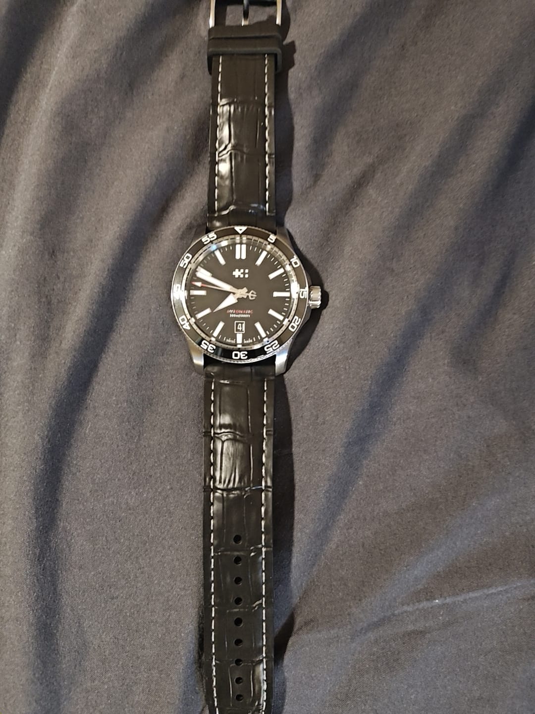 Customer photo review of Croc Rubber - Black with White
