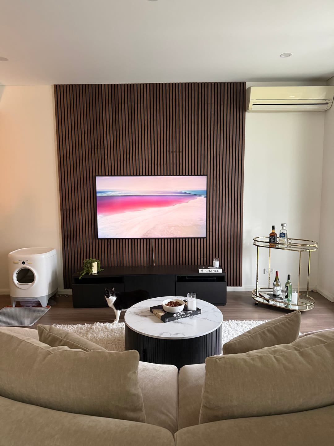 Customer photo review of Brown Oak | Acoustic Panel 2.8M