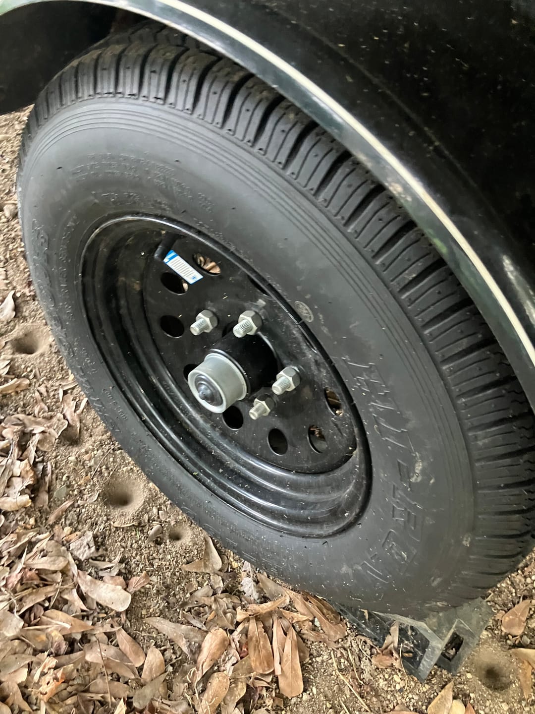Customer photo review of 3500 lb Trailer Axle With Idler Hubs | Round Straight