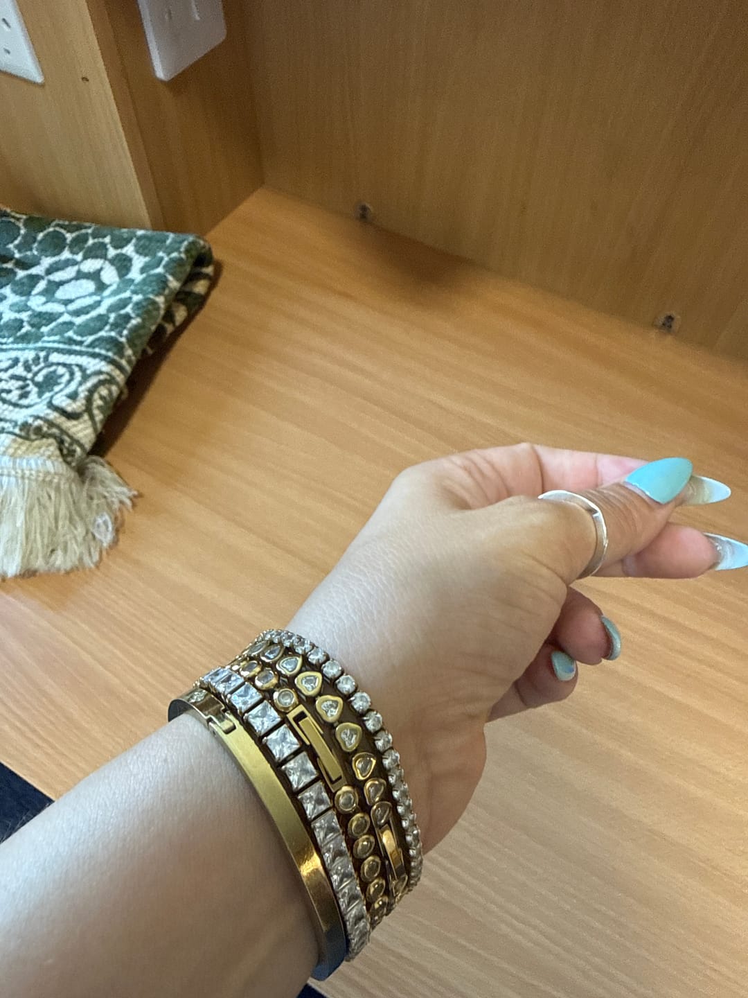 Customer photo review of Asscher Cut Bracelet