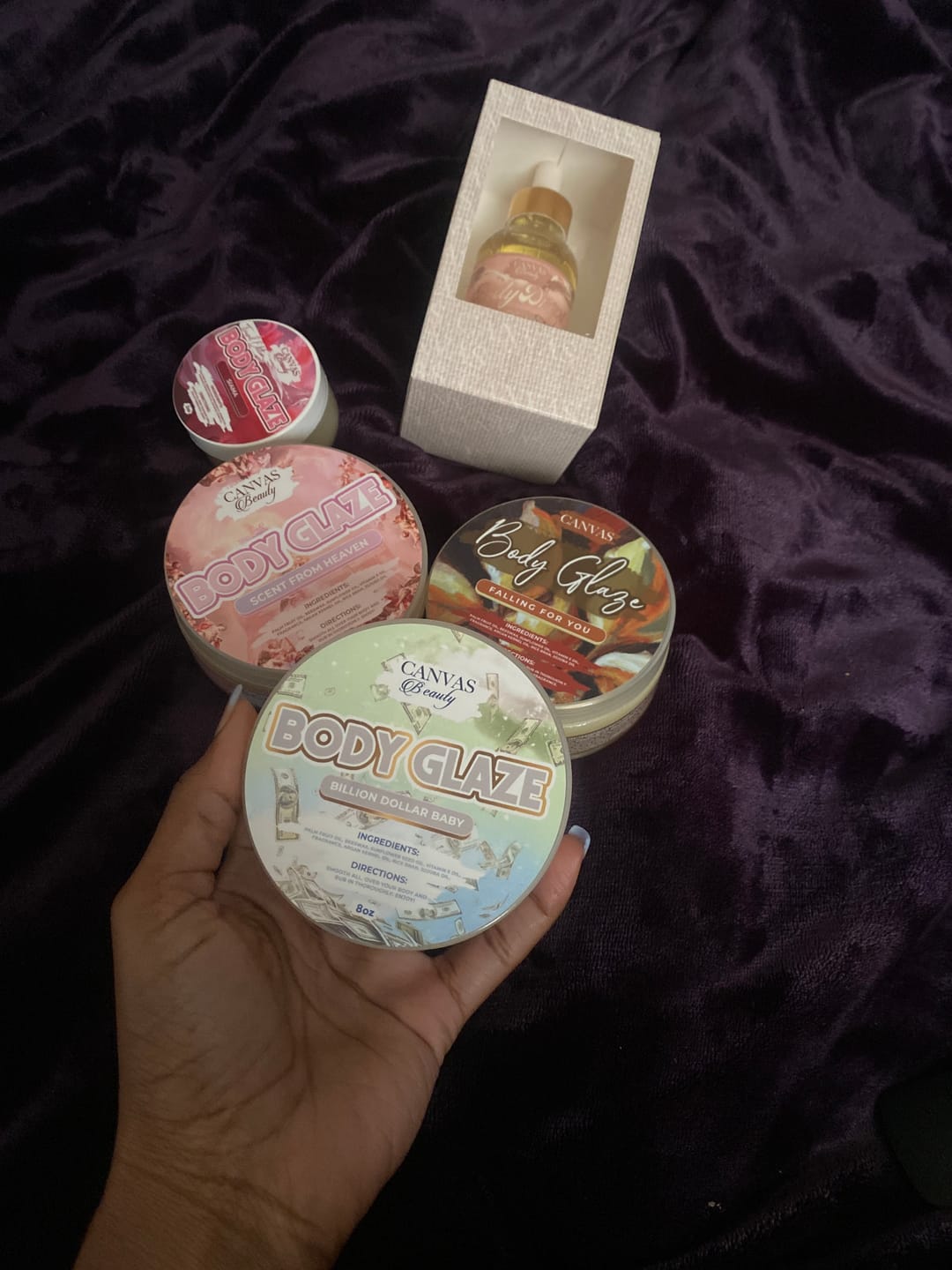 Customer photo review of BODY GLAZE: BILLION DOLLAR BABY