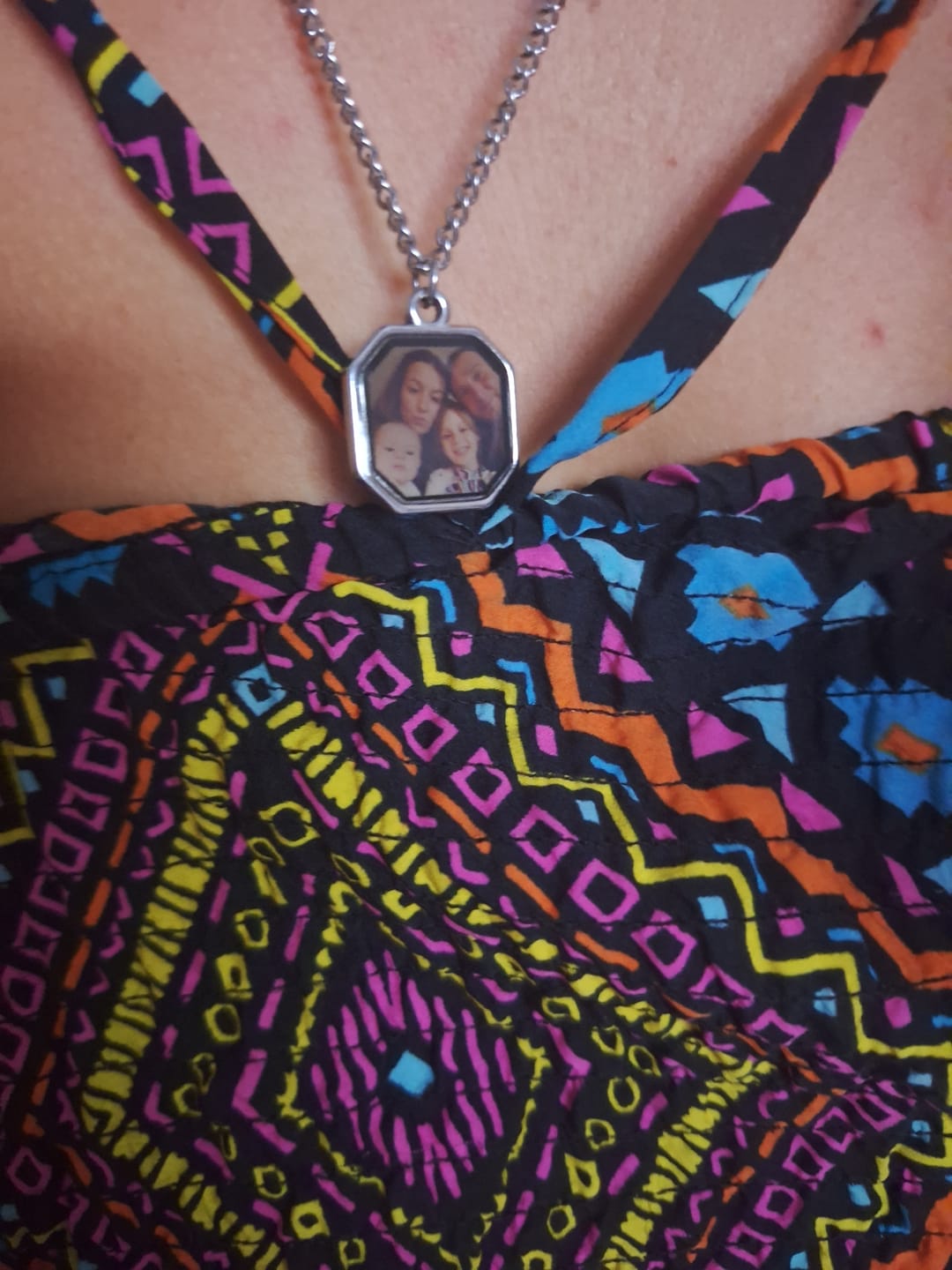 Customer photo review of Spersonalizowany naszyjnik z ukrytym zdjęciem