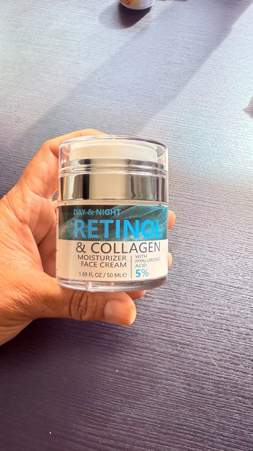 Customer photo review of Retinol Collagen Face Cream – Anti-Aging, Brightening & Deep Hydration (50ml)